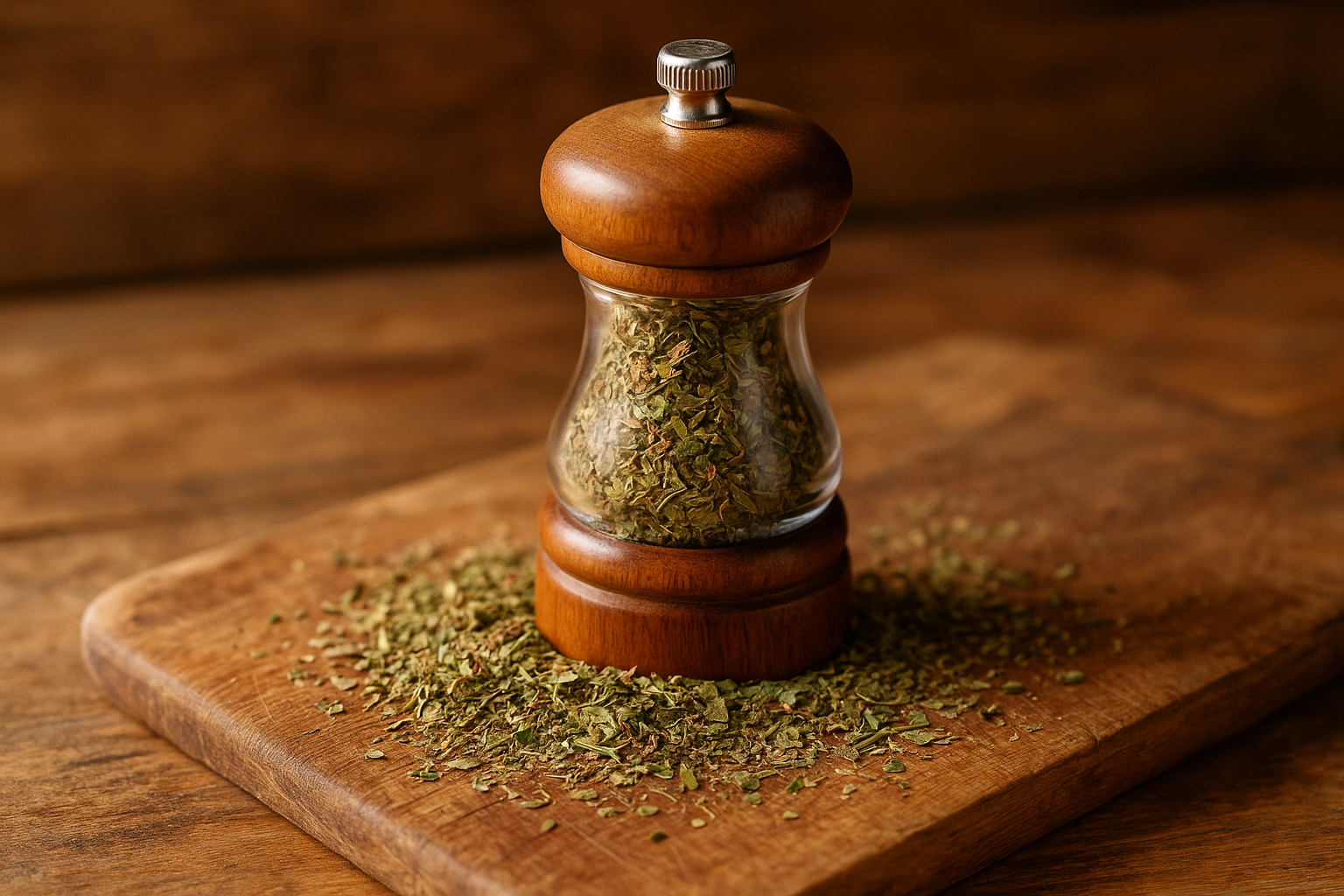 herbs in a peppermill