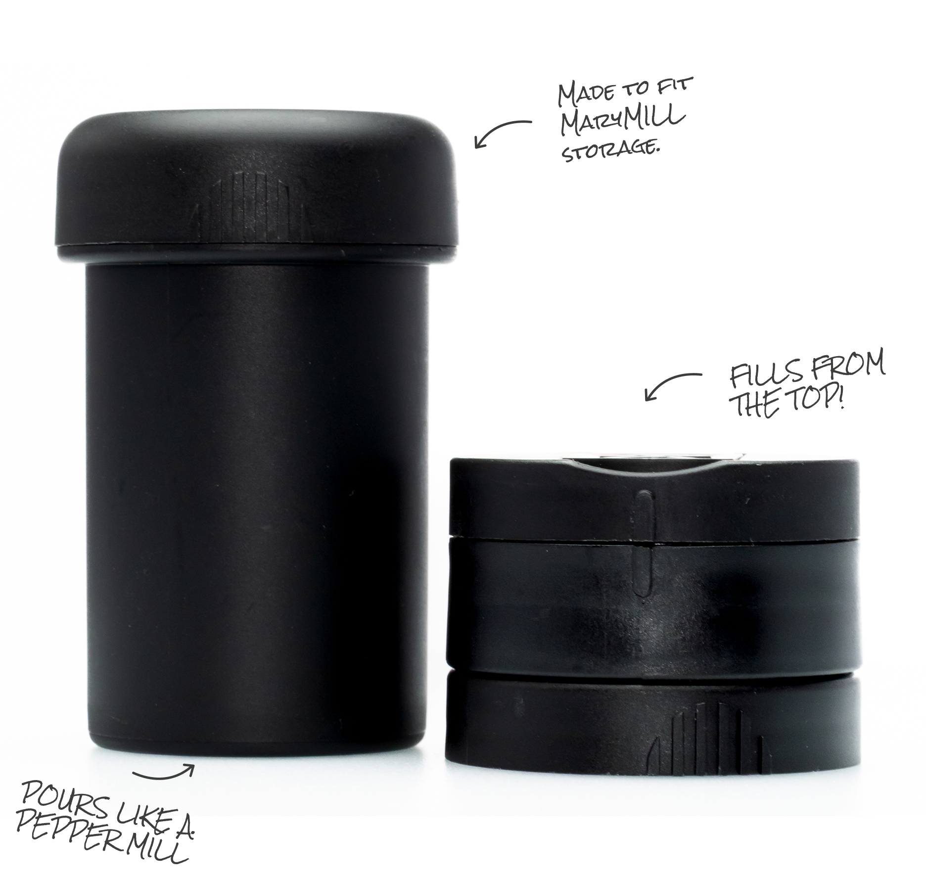 MaryMILL grinder with optional storage module