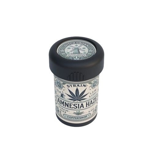 MaryMILL storage with a custom product label