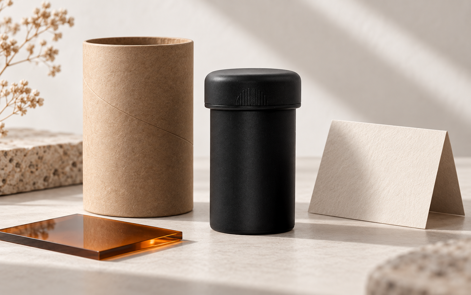 MaryMILL grinder with custom packaging and brand materials