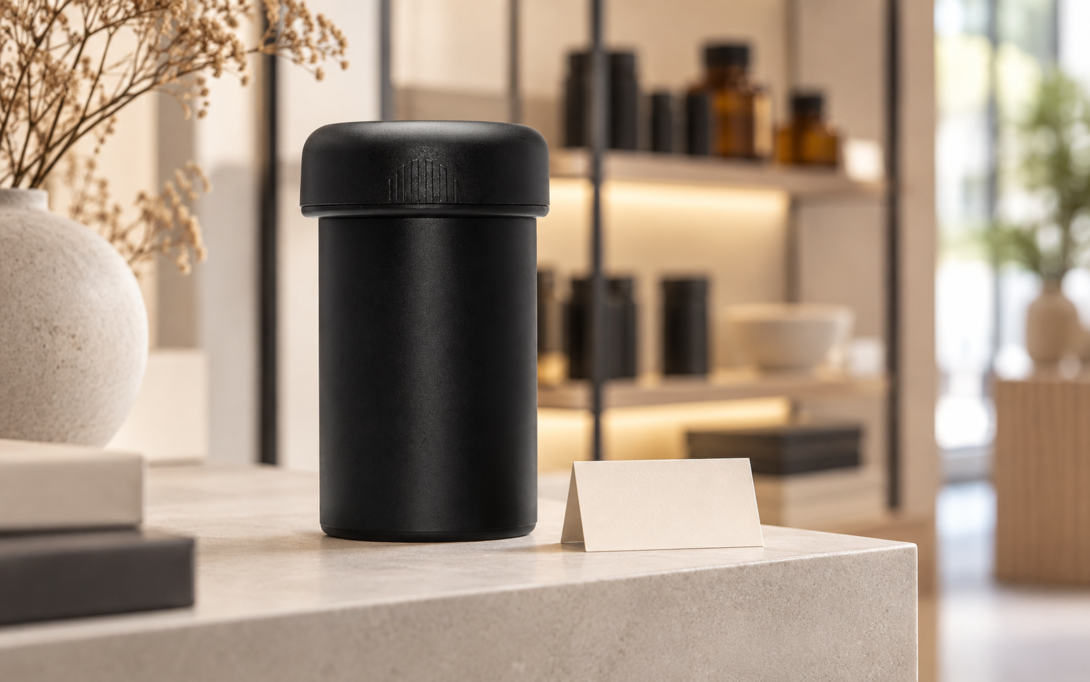 MaryMILL grinder on a retail display